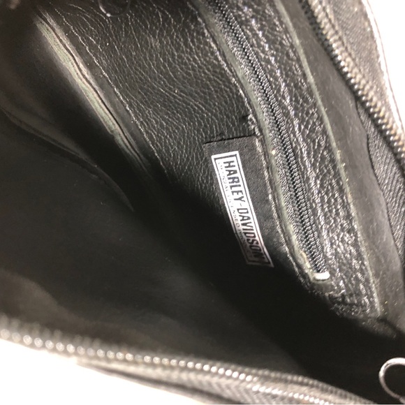 Harley-Davidson Black Leather Crossbody Bag